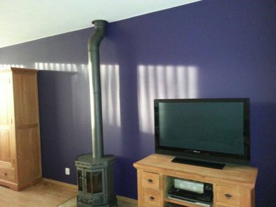 Woonkamer wand na schilderwerken